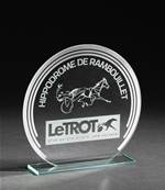 Trophée Verre Et Miroir - Haut. 140 MM